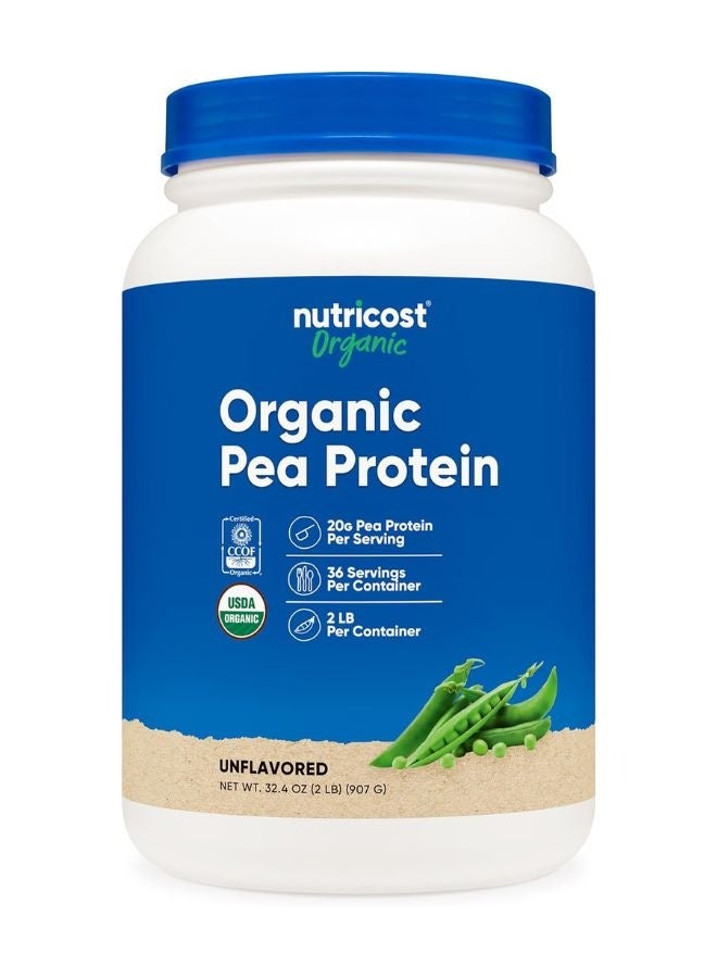 Nutricost Organic Pea Protein Isolate Powder Unflovered 2LBS
